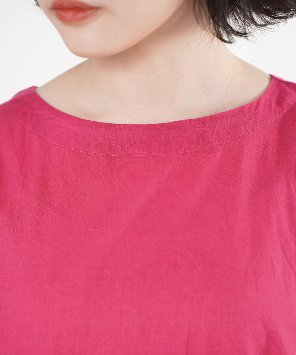 ケミカルウォッシュサイド切替ワンピース