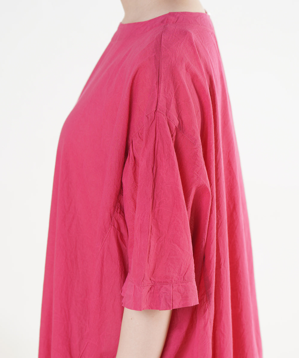 ケミカルウォッシュサイド切替ワンピース