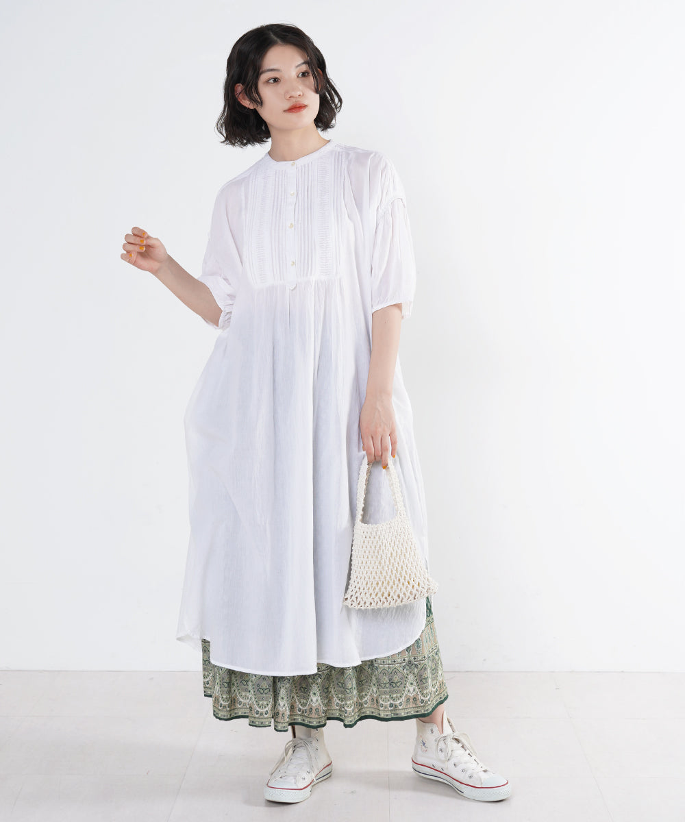 AILE AILE ボイルヨークピンタックワンピース