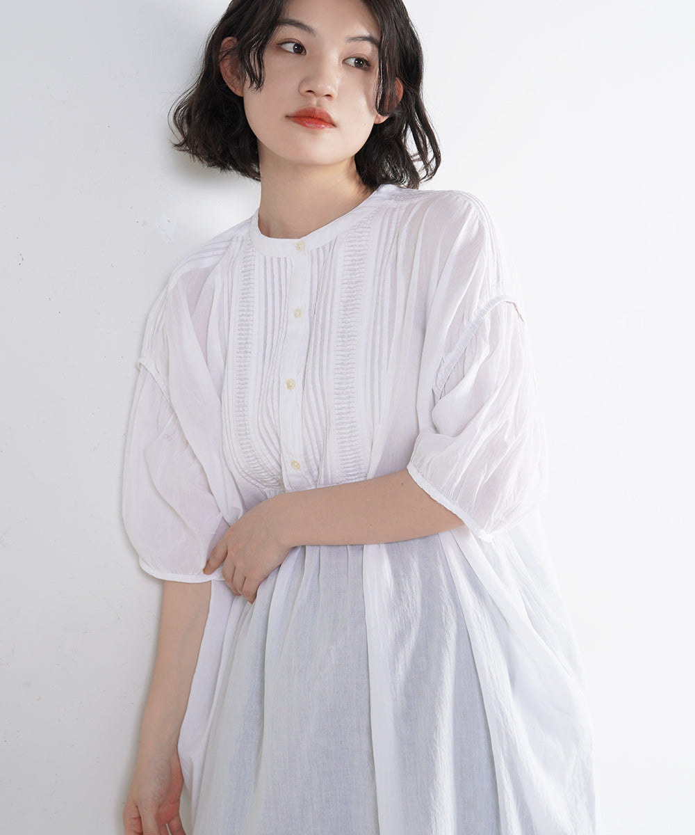 AILE AILE ボイルヨークピンタックワンピース