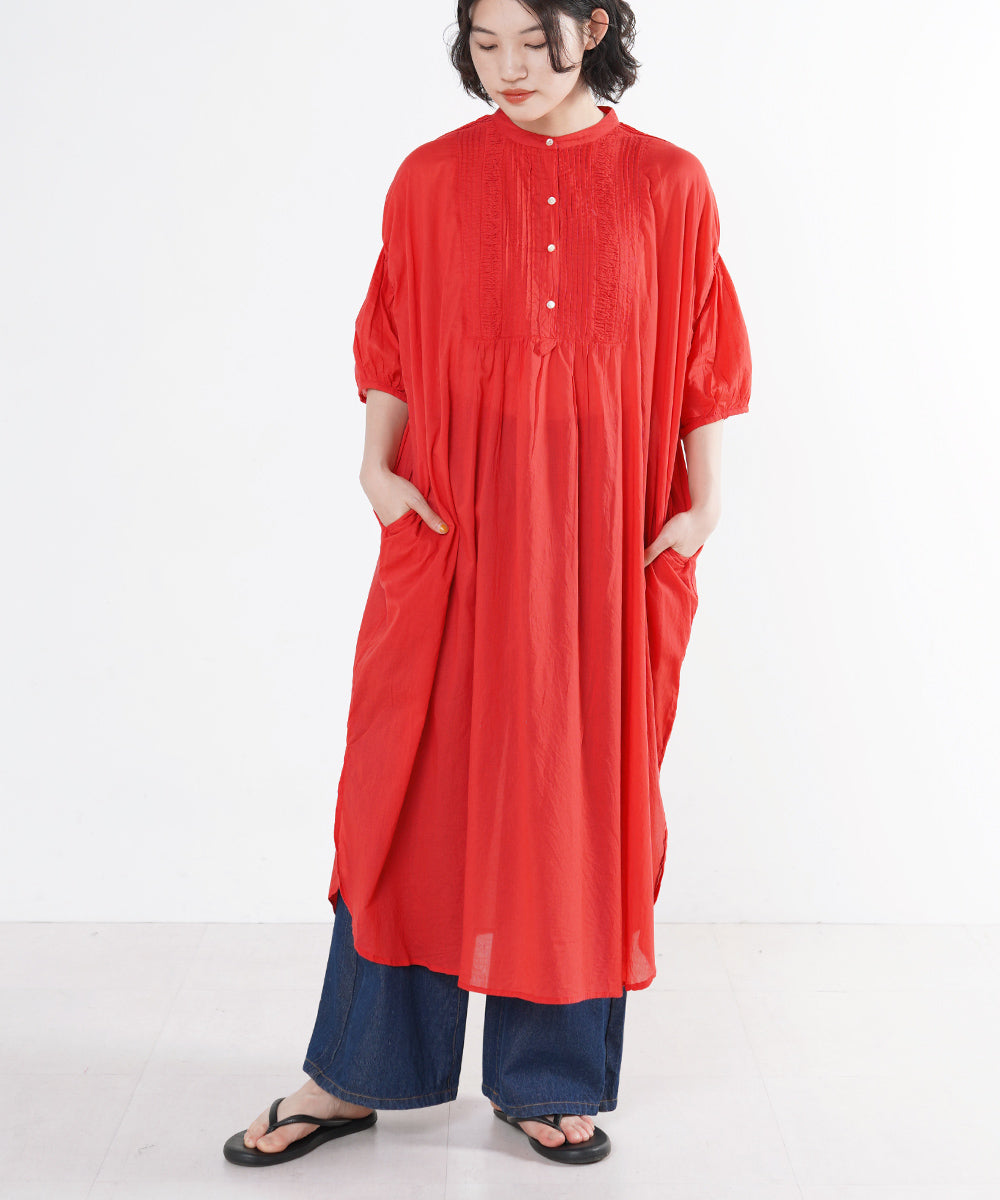 AILE AILE ボイルヨークピンタックワンピース