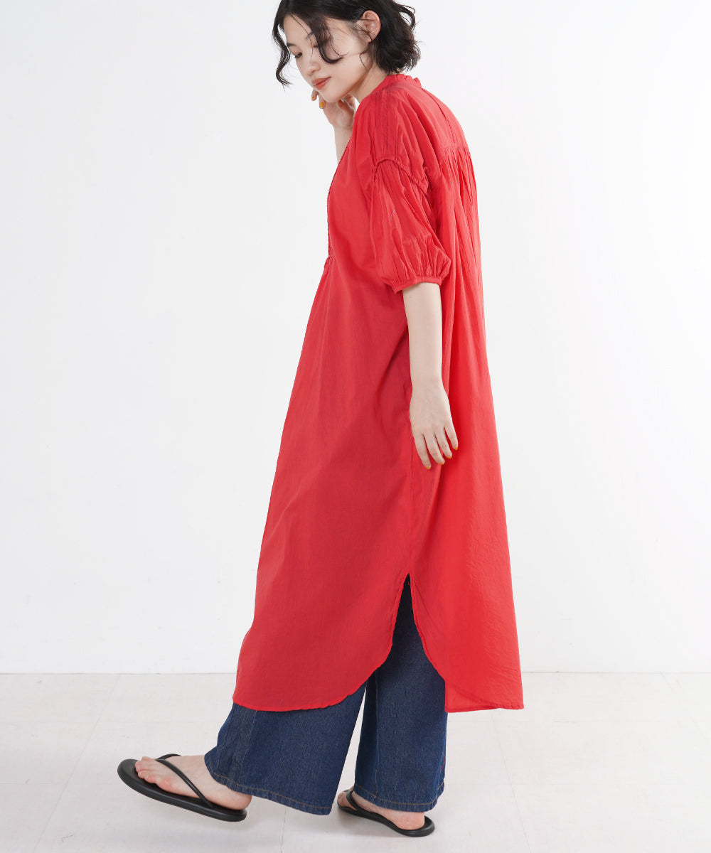 AILE AILE ボイルヨークピンタックワンピース