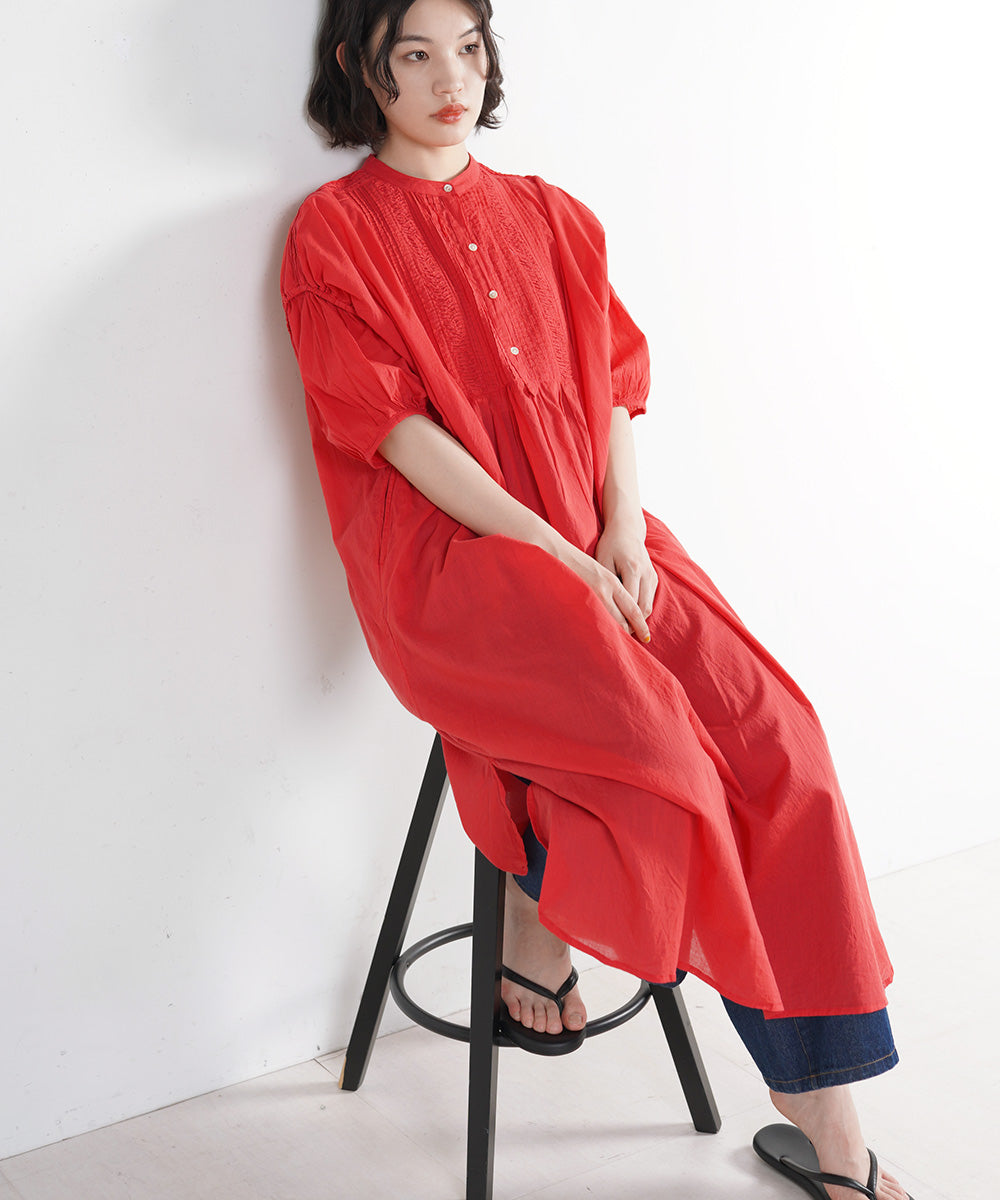 AILE AILE ボイルヨークピンタックワンピース