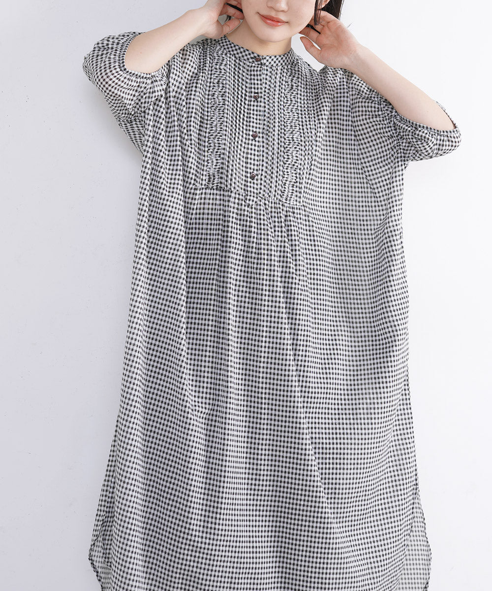 AILE AILE ボイルヨークピンタックワンピース