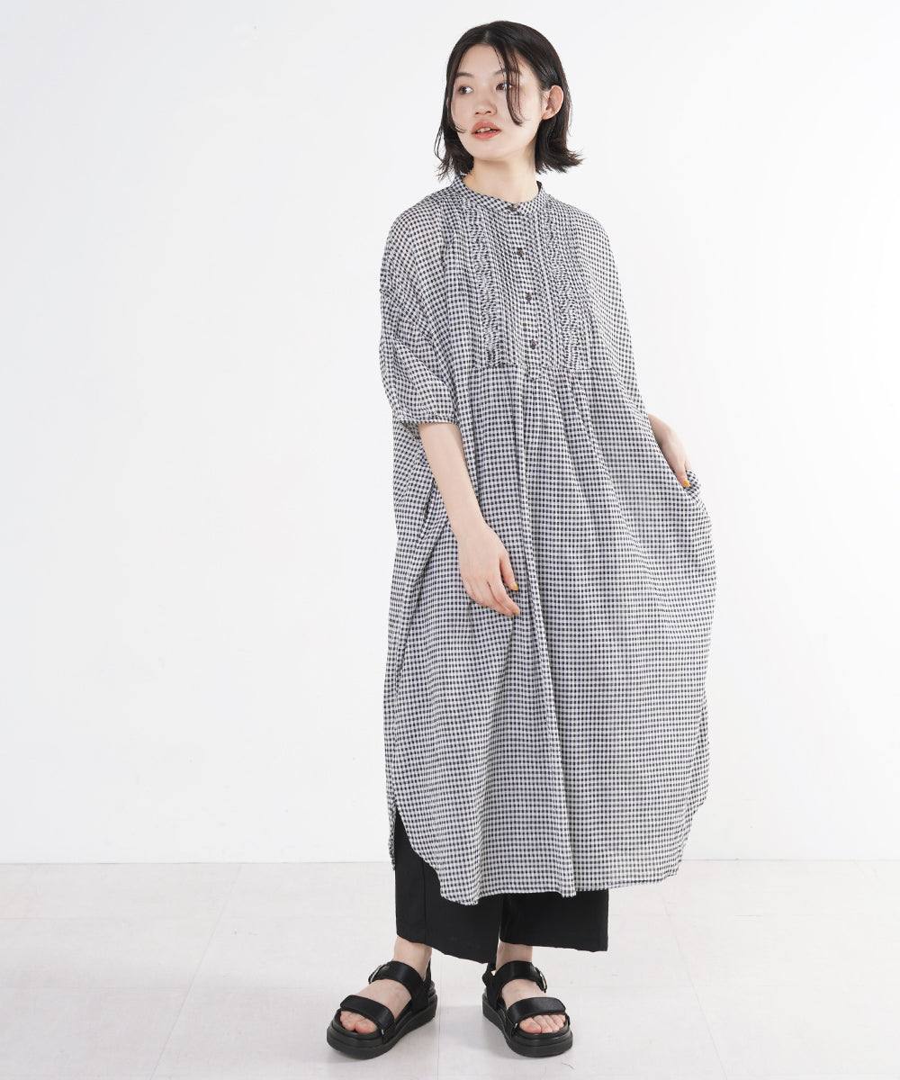 AILE AILE ボイルヨークピンタックワンピース