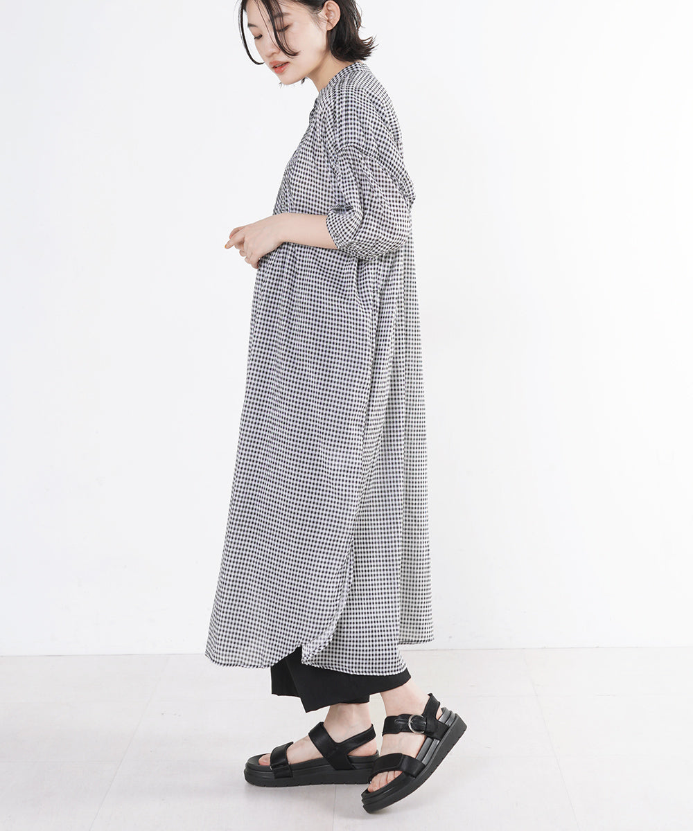 AILE AILE ボイルヨークピンタックワンピース