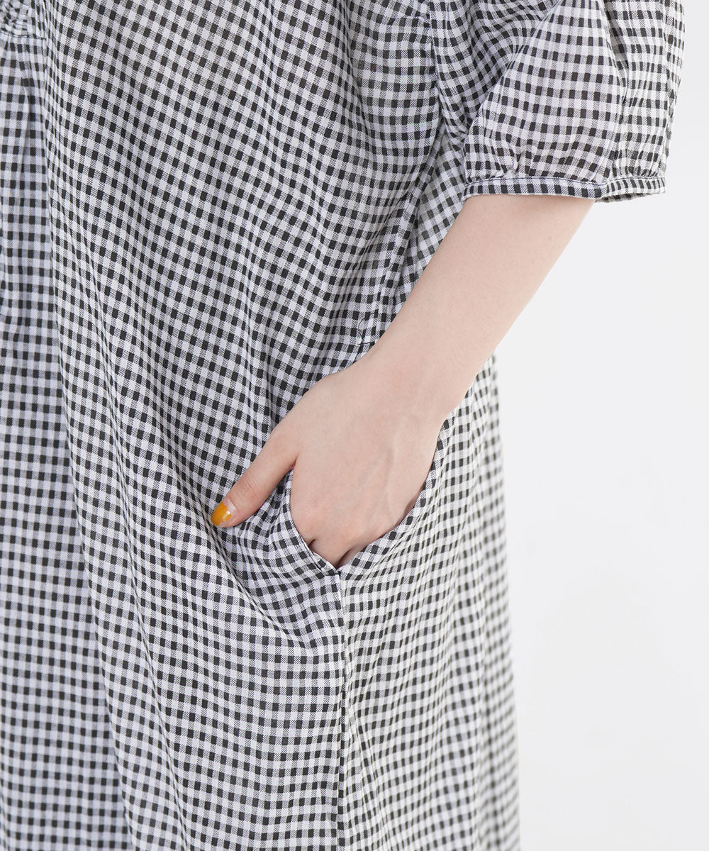 AILE AILE ボイルヨークピンタックワンピース