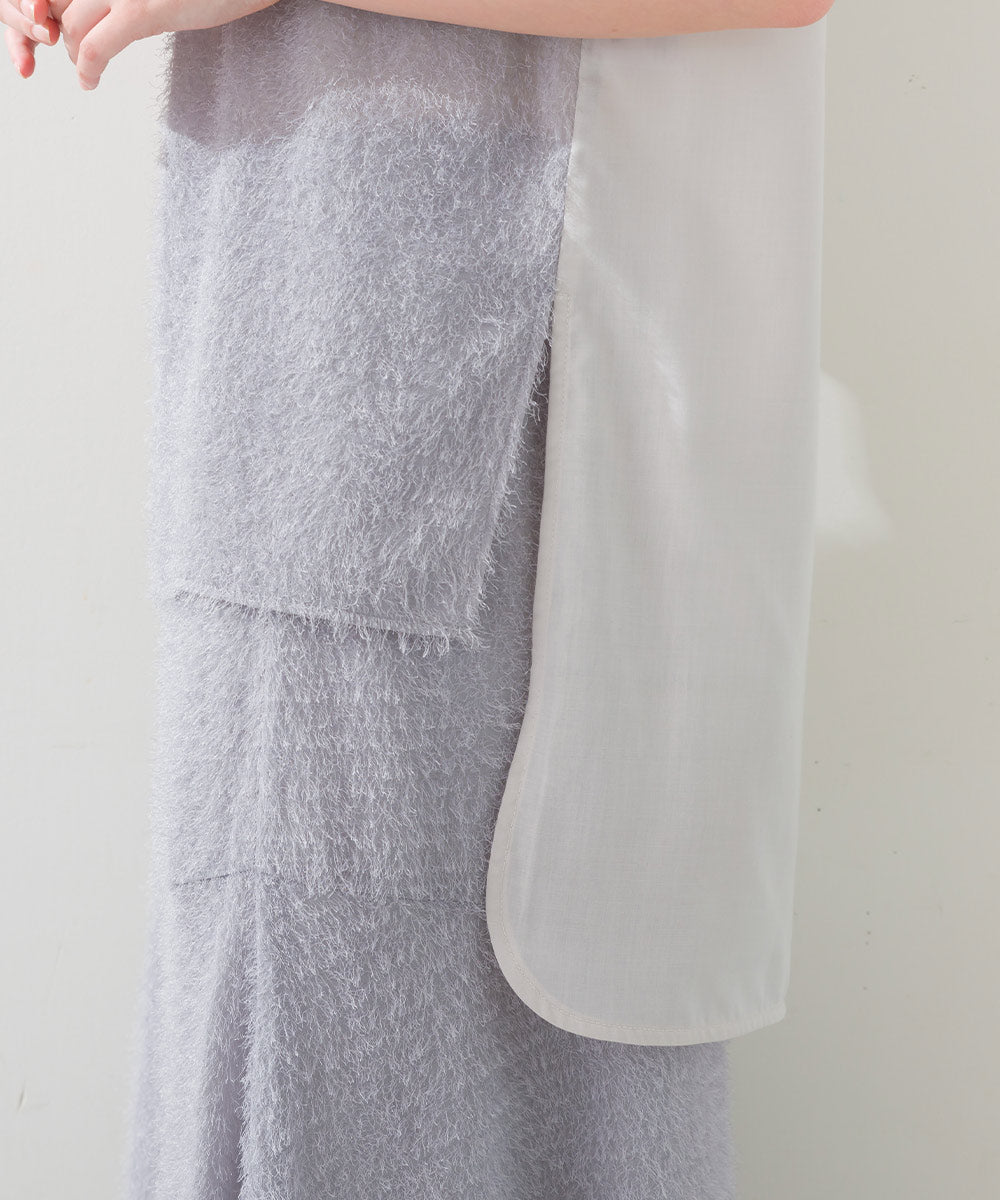 ヘアリー前後ヘムブラウス