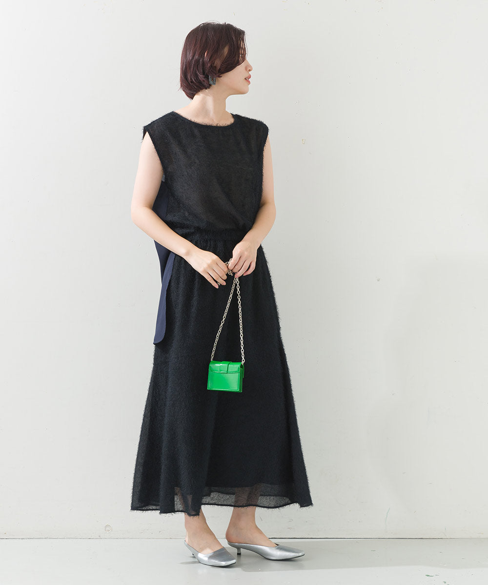 FURRY ヘアリーアシメ切替スカート