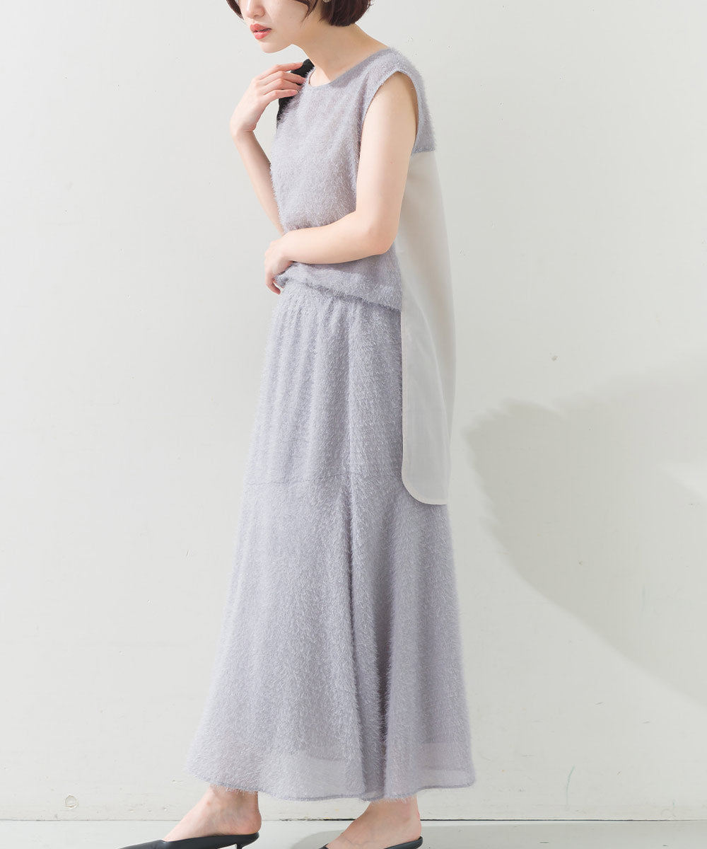 FURRY ヘアリーアシメ切替スカート