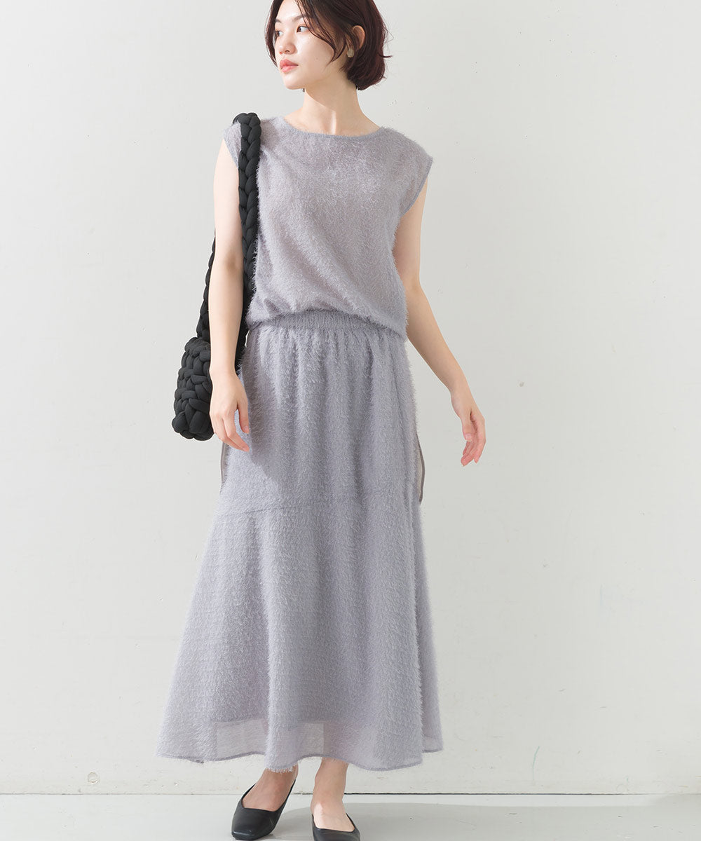 FURRY ヘアリーアシメ切替スカート