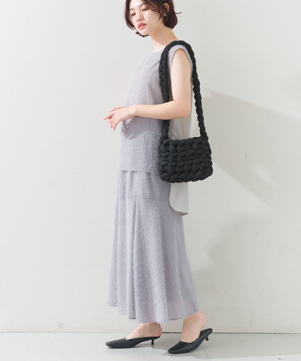 FURRY ヘアリーアシメ切替スカート