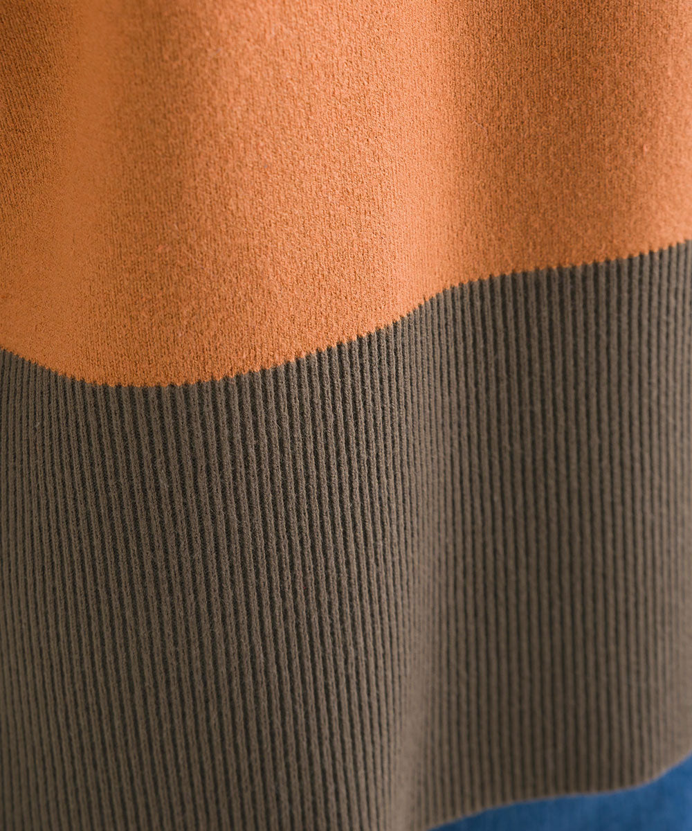 FURRY リブ切替キャンディスリーブプル