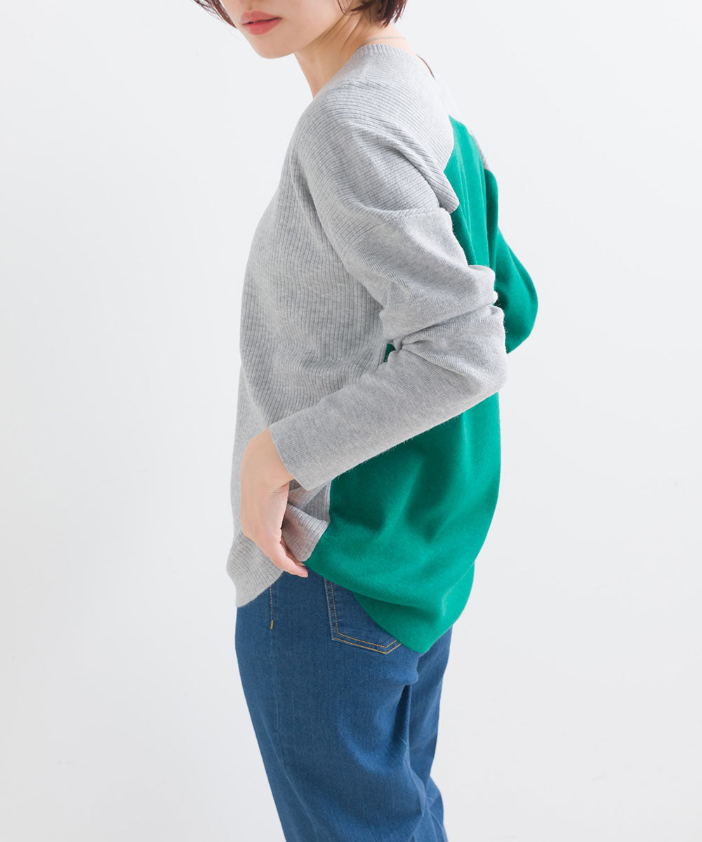 FURRY ウォッシャブルコクーン切替チュニック