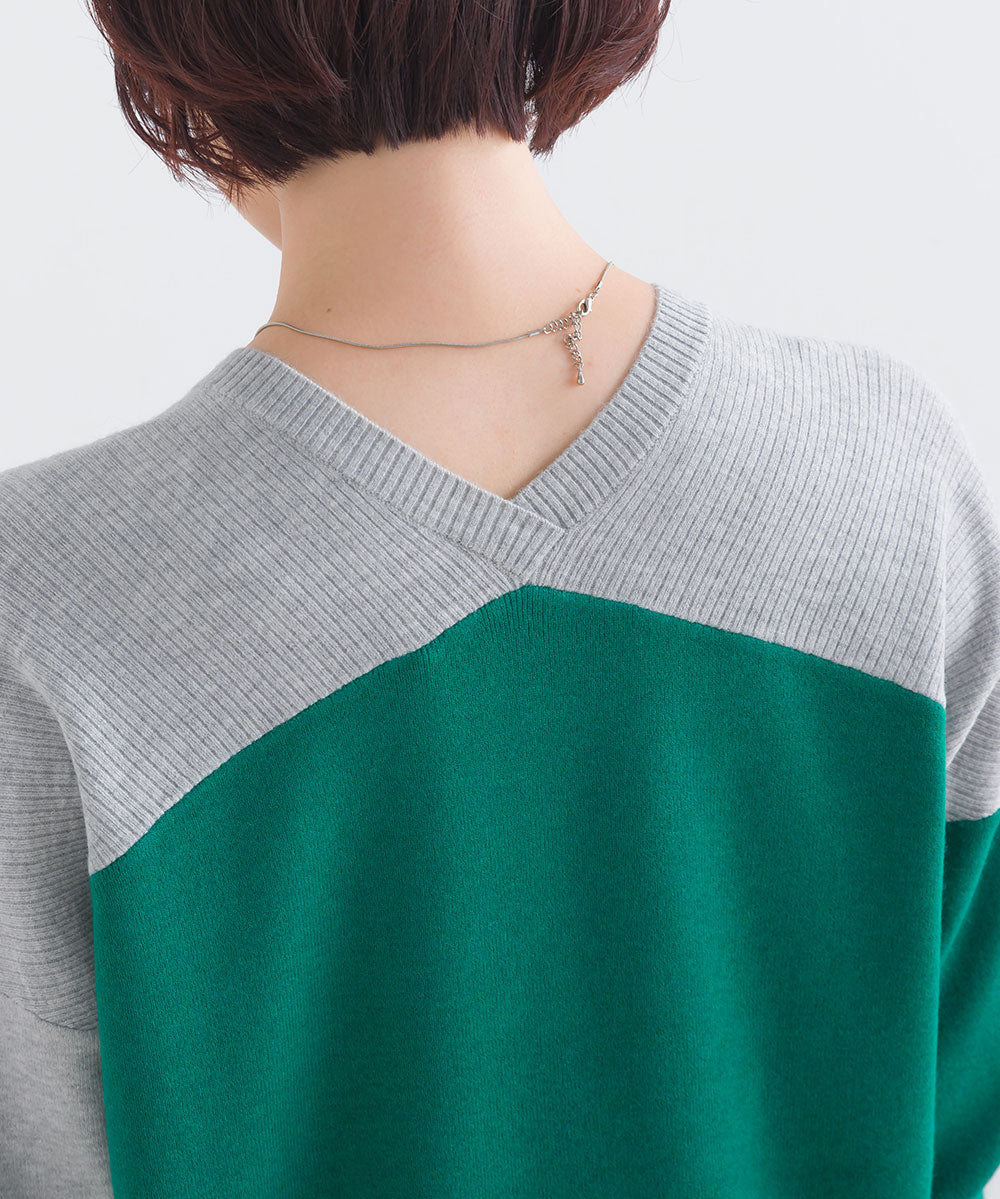 FURRY ウォッシャブルコクーン切替チュニック