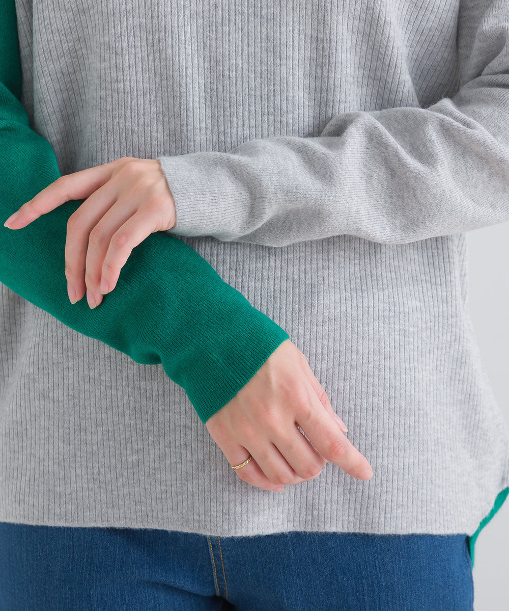 FURRY ウォッシャブルコクーン切替チュニック