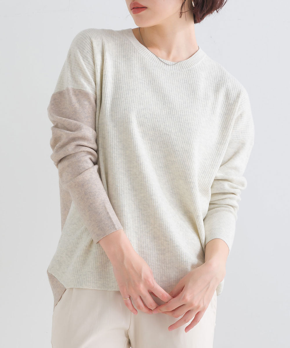 FURRY ウォッシャブルコクーン切替チュニック