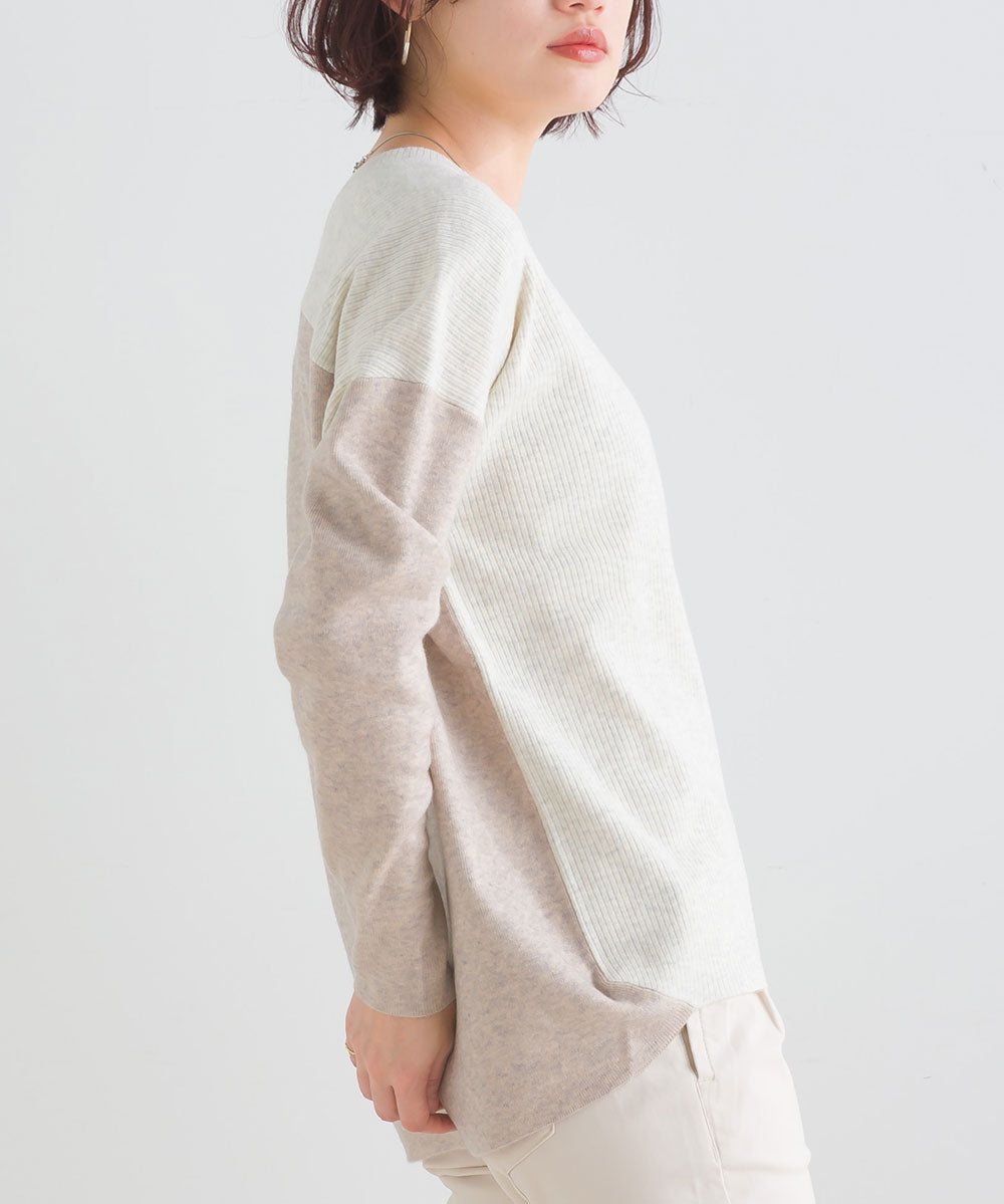 FURRY ウォッシャブルコクーン切替チュニック