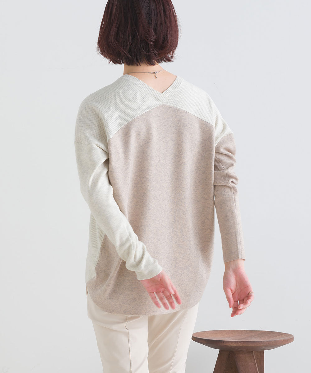 FURRY ウォッシャブルコクーン切替チュニック