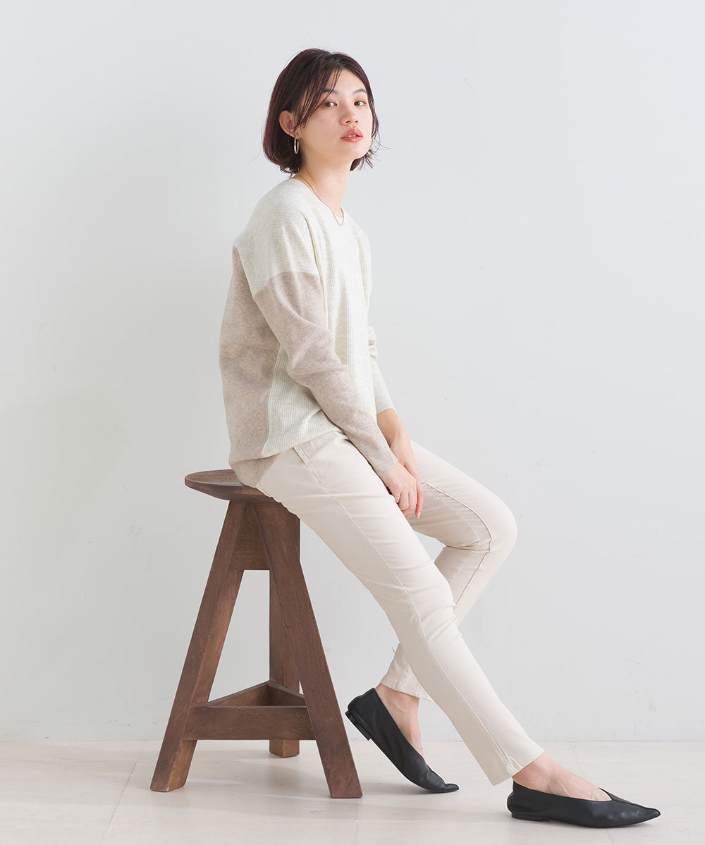 FURRY ウォッシャブルコクーン切替チュニック