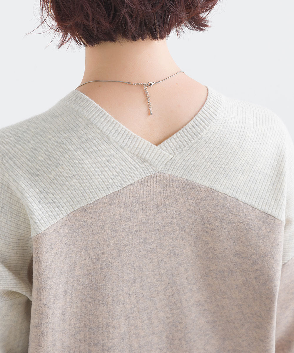 FURRY ウォッシャブルコクーン切替チュニック