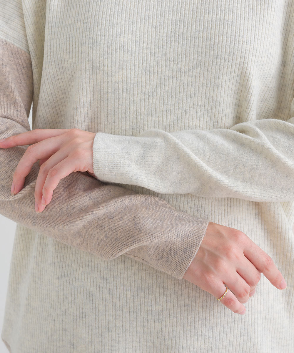 FURRY ウォッシャブルコクーン切替チュニック