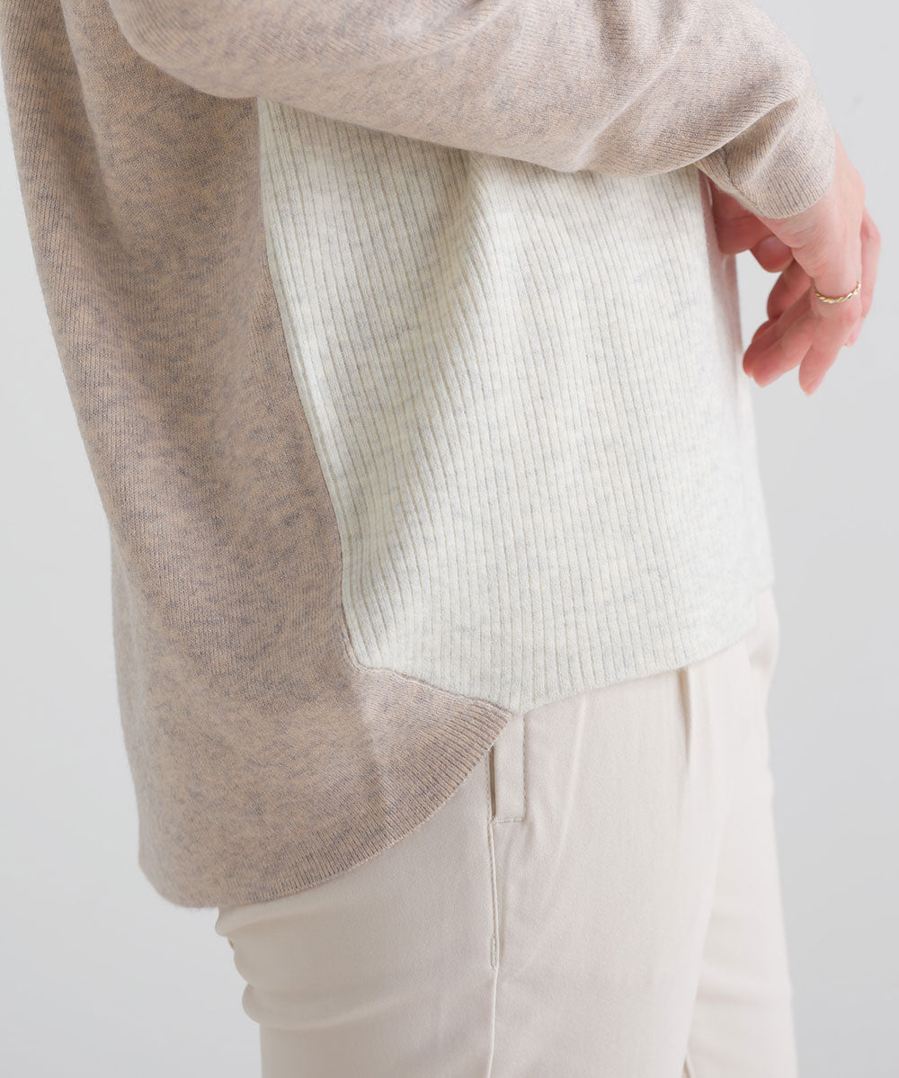 FURRY ウォッシャブルコクーン切替チュニック