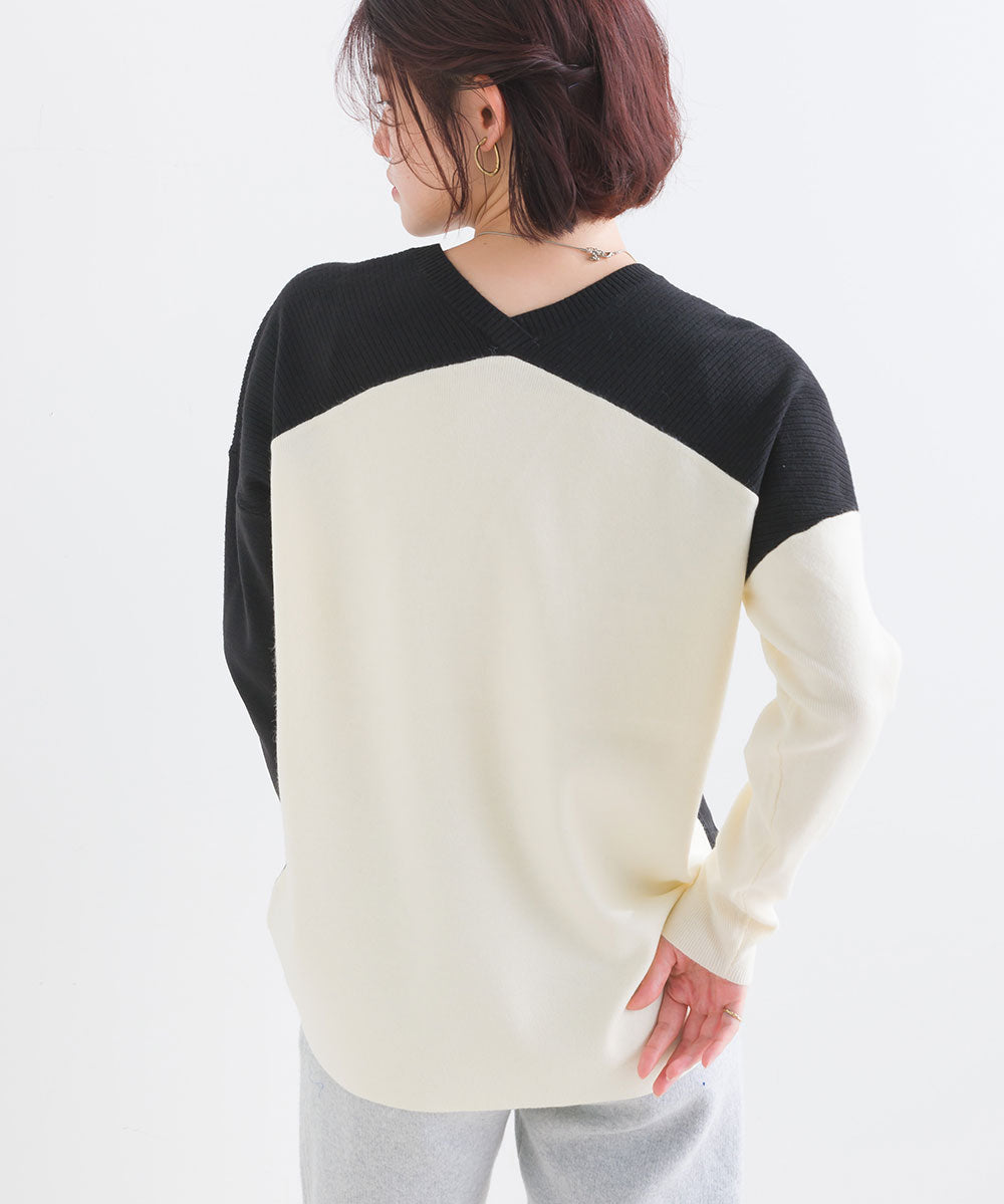 FURRY ウォッシャブルコクーン切替チュニック