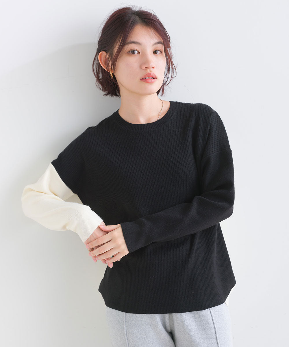 FURRY ウォッシャブルコクーン切替チュニック