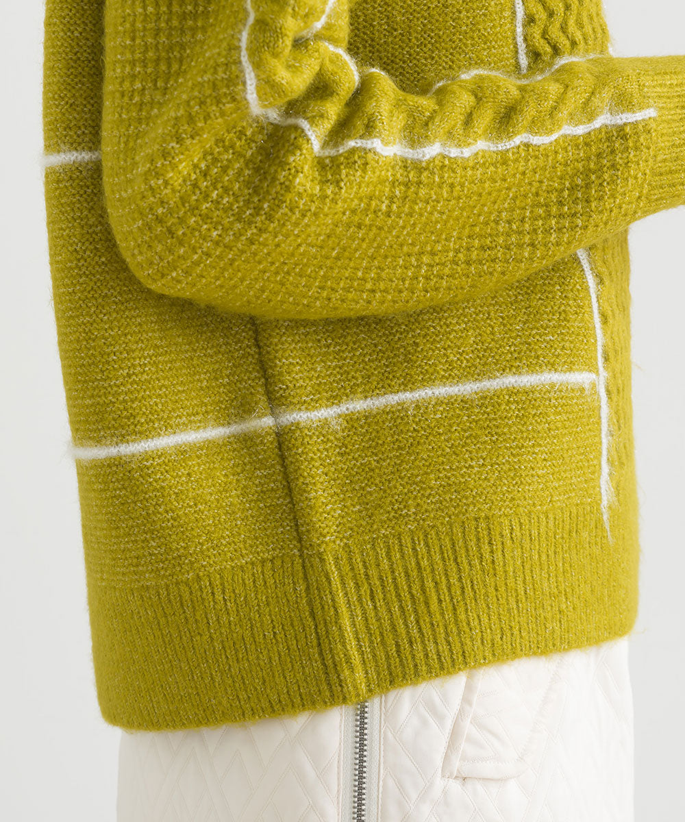 ファンシーラインケーブルプルオーバー