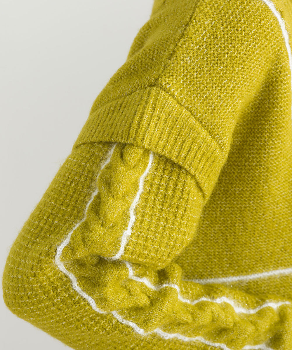 ファンシーラインケーブルプルオーバー