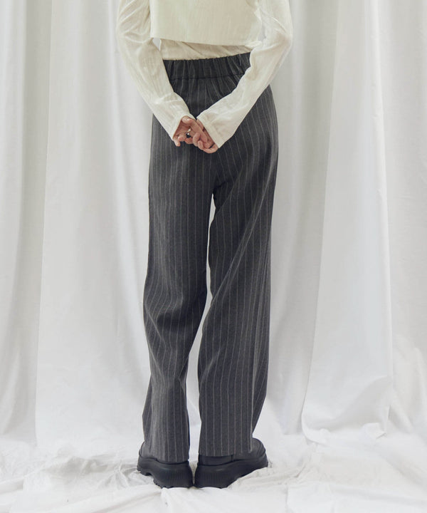 STRIPED ZIP SLIT PANTS(ストライプZIPスリットパンツ)