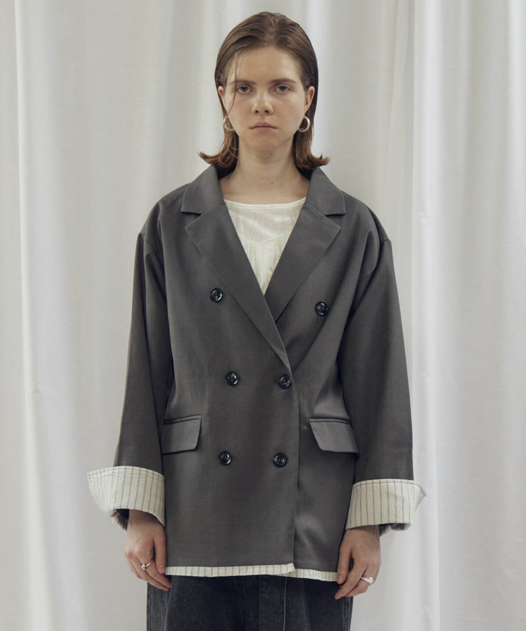 LAYERED DOUBLE TAILORED JACKET