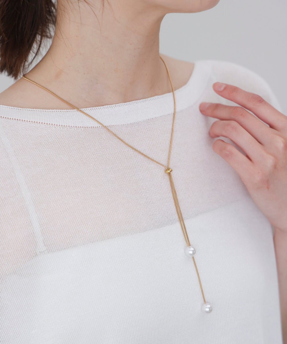 ダブルパールネックレス