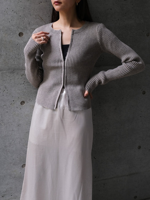 CREW NECK CARDIGAN