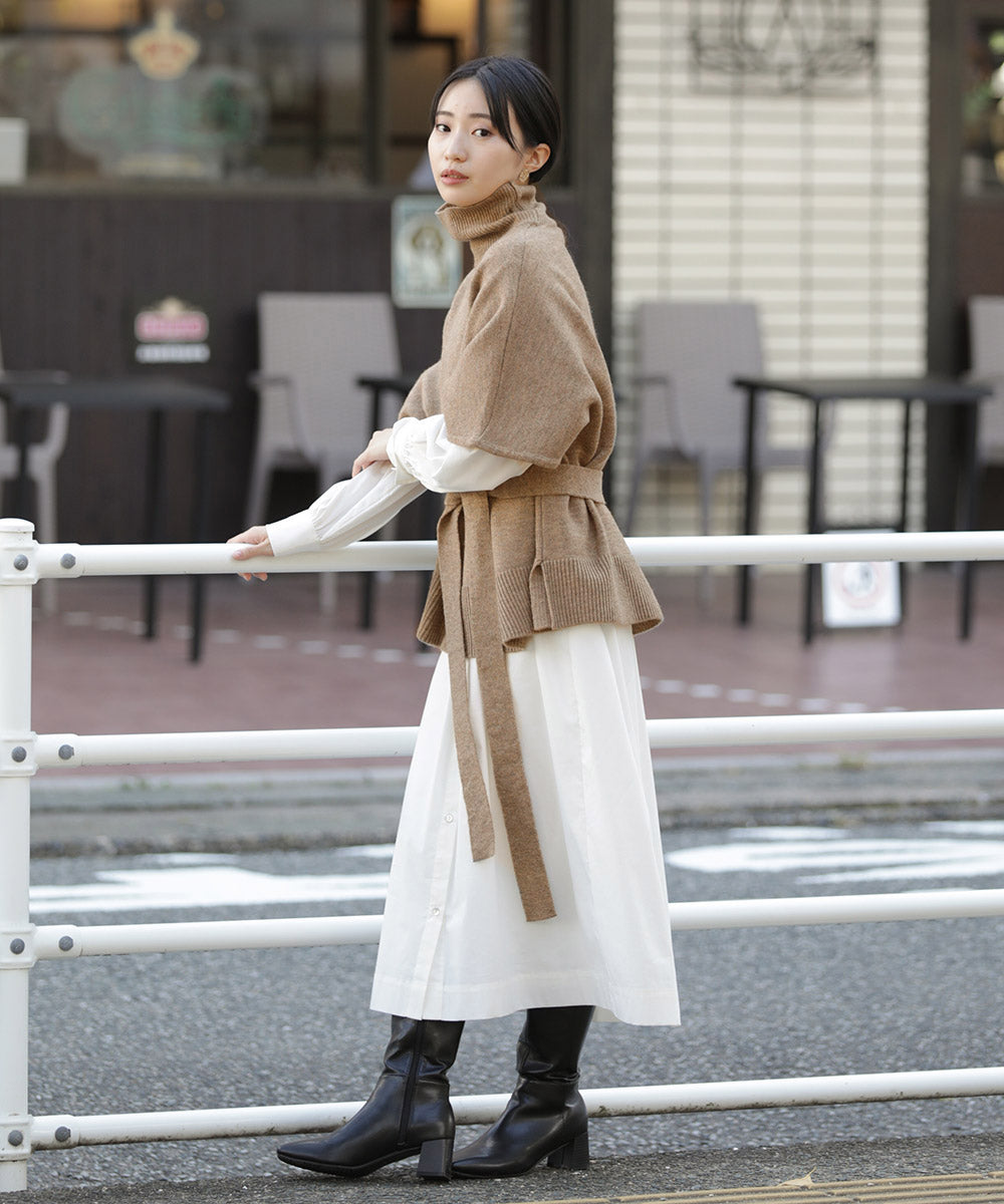 BouJeloud ニットトップス×シャツワンピース