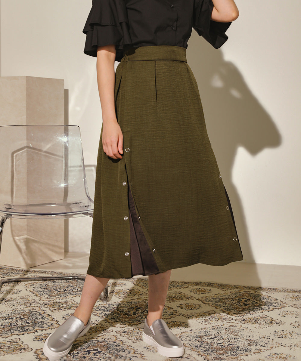 リングドット配色切り替えスカート