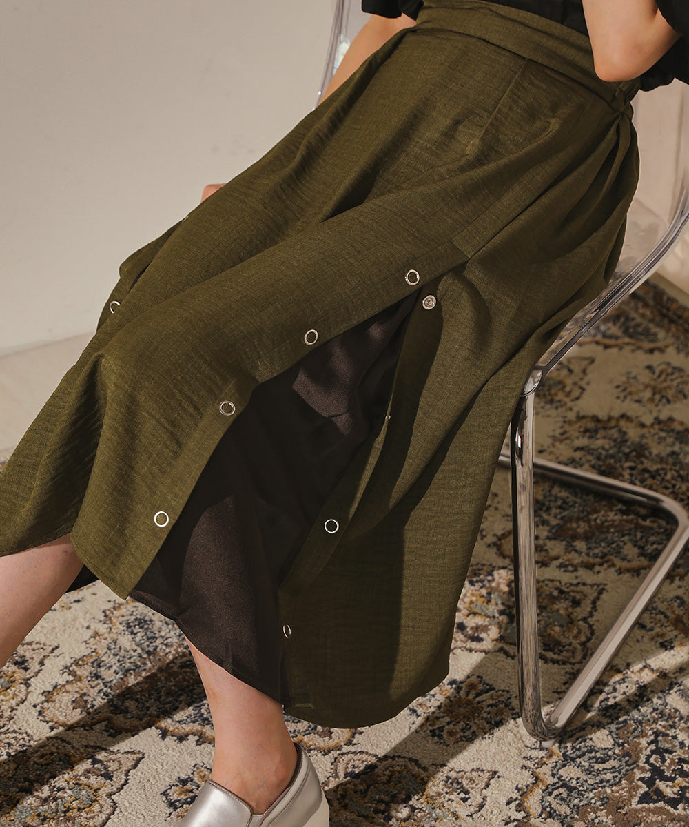 リングドット配色切り替えスカート