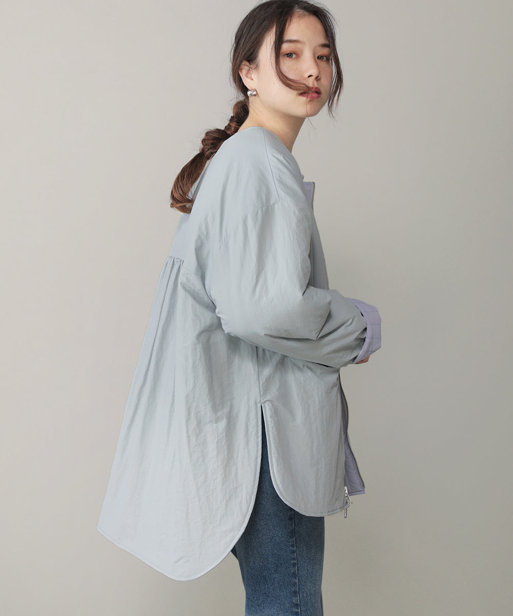 BouJeloud リバーシブル中綿コート