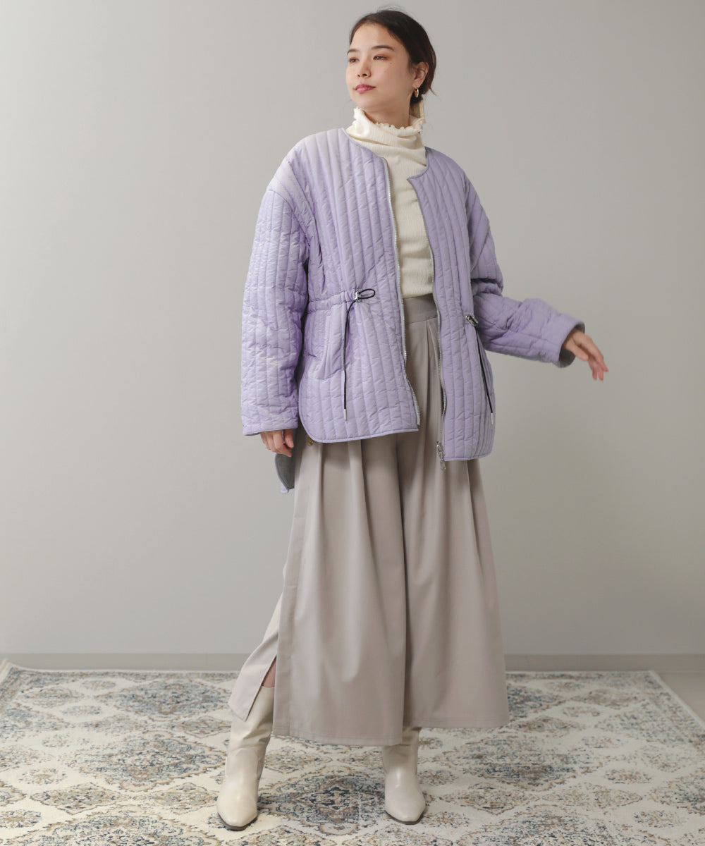 BouJeloud リバーシブル中綿コート