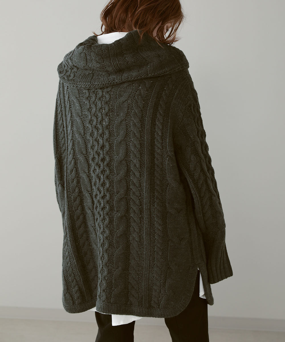 BouJeloud 2wayケーブルニットチュニック