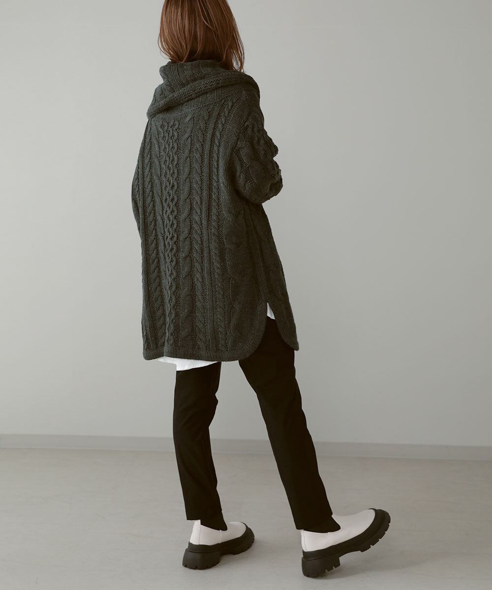 BouJeloud 2wayケーブルニットチュニック