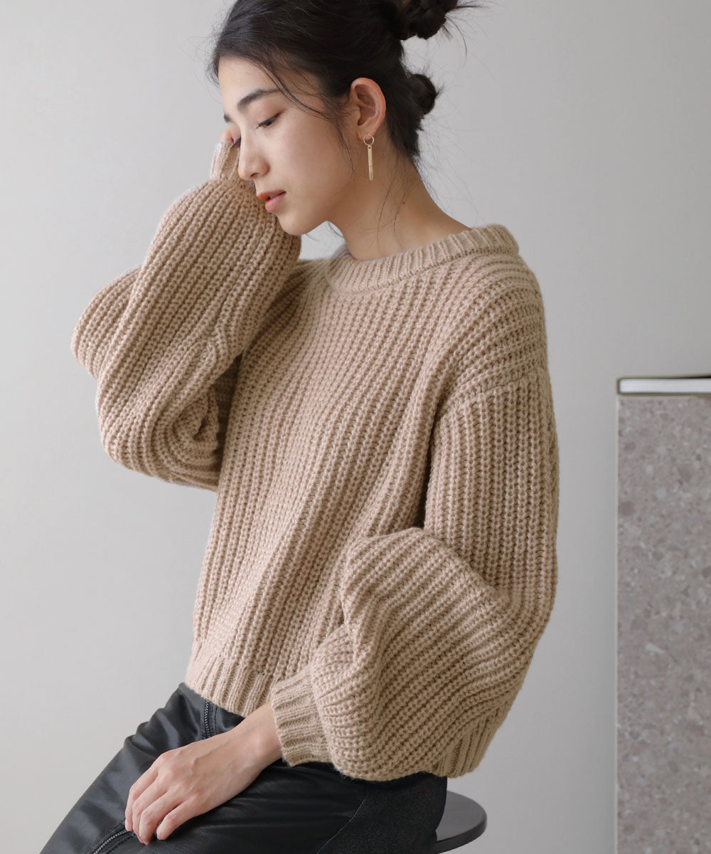 BouJeloud カラーエコポリニット