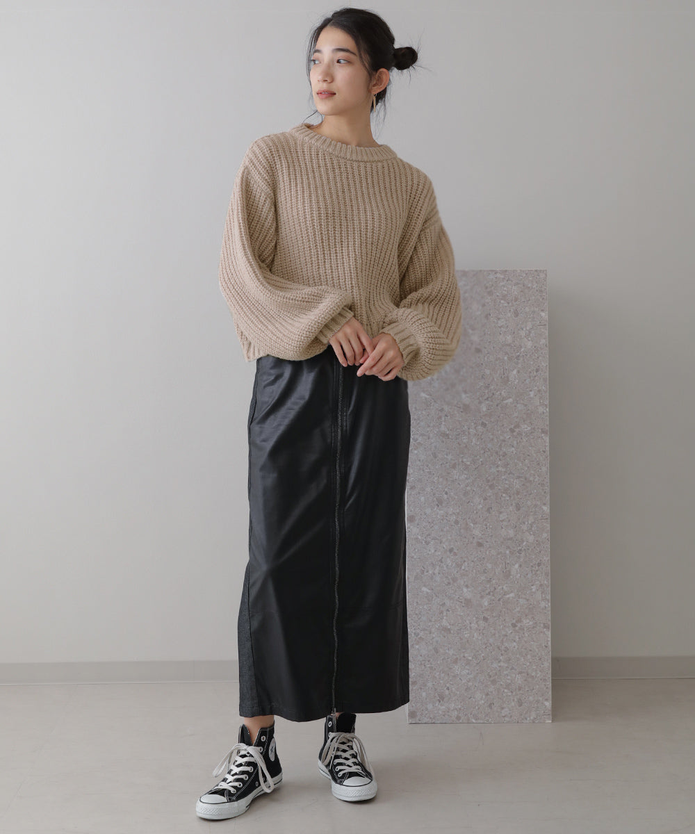 BouJeloud カラーエコポリニット