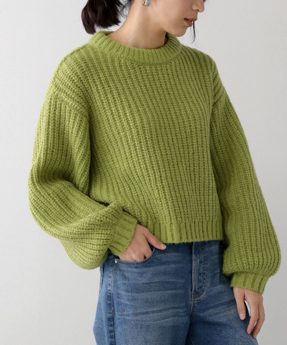 BouJeloud カラーエコポリニット