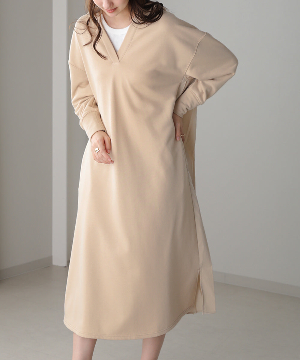 BouJeloud バックプリーツパーカーワンピース