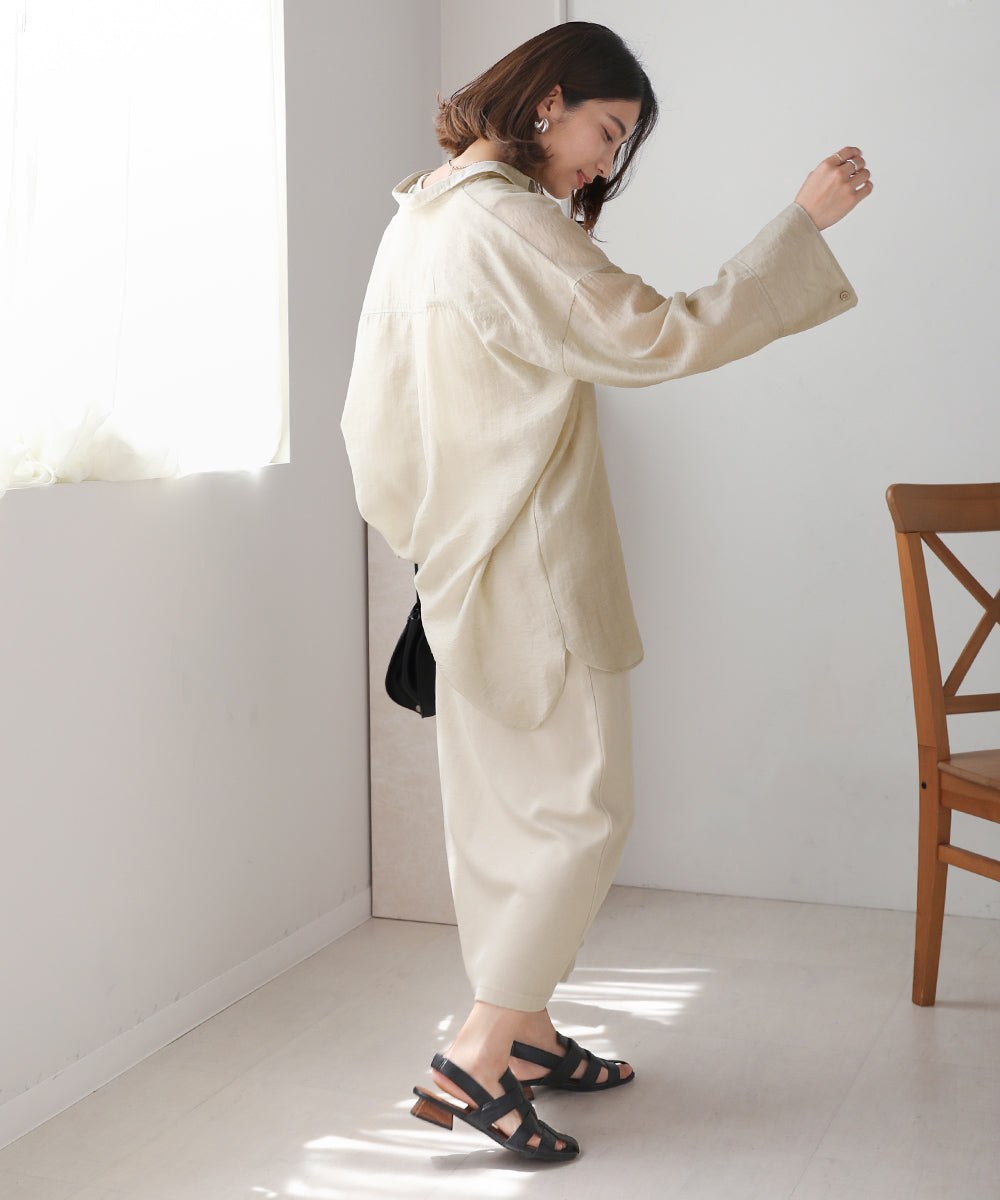 BouJeloud シアーオーバーサイズブラウス