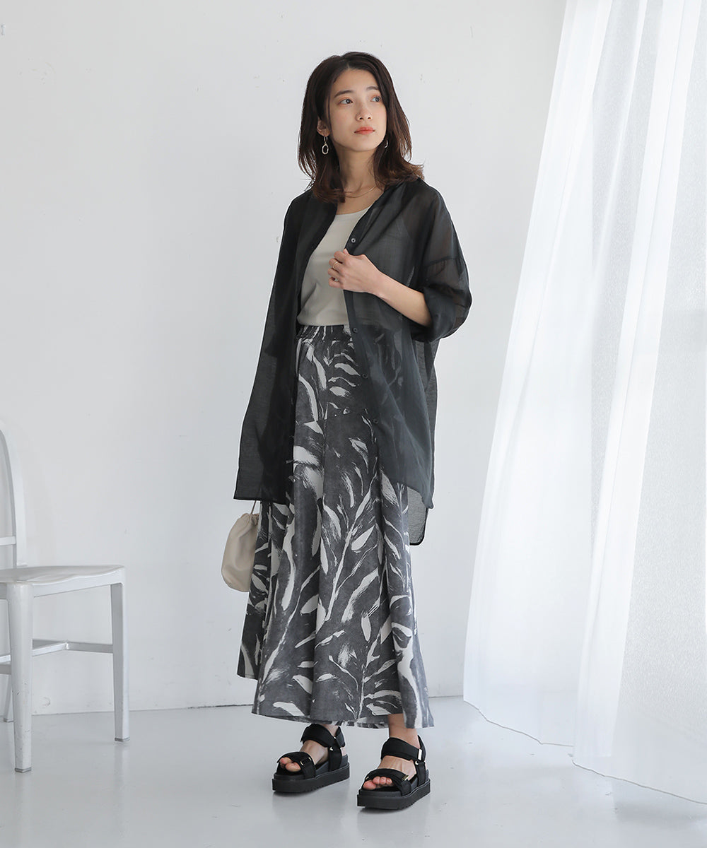 BouJeloud シアーオーバーサイズブラウス