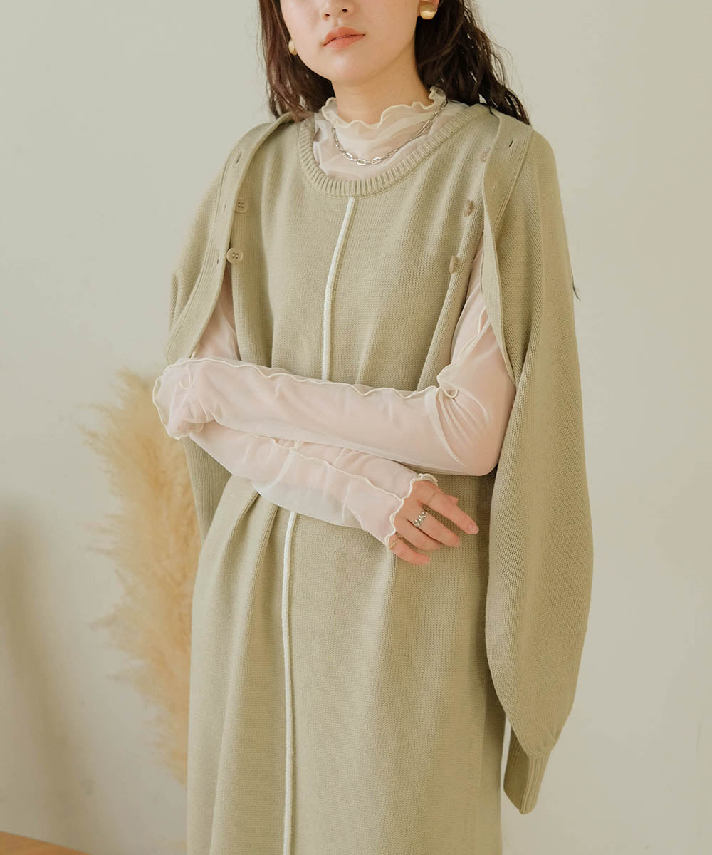 Bab ボレロ+センターラインワンピースセット