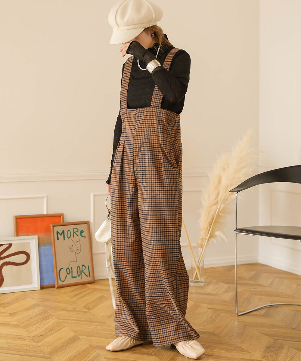 Bab ハイウエストサロペット